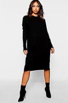 Boohoo Crew Neck Knitted Dress