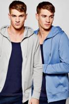 Boohoo 2 Pack Zip Through Hoodies Multi