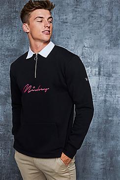 Boohoo Disney Mickey Signature Rugby Top