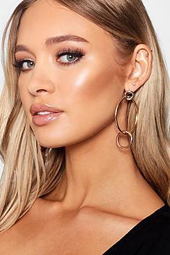Boohoo Triple Hoop Earrings