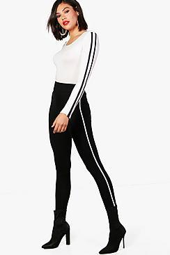 Boohoo Talia Contrast Piping Leggings