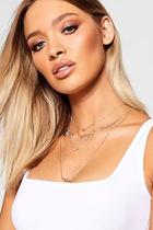 Boohoo Evil Eye And Heart Necklace