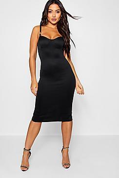Boohoo O Ring Detail Midi Dress