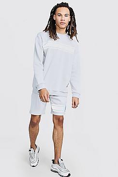 Boohoo Reflective Panel Detail Loose Fit Sweater