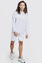 Boohoo Reflective Panel Detail Loose Fit Sweater