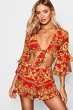 Boohoo Scarf Print Co-ord