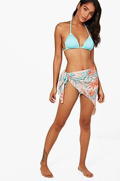 Boohoo Megan Tropical Blush Sarong