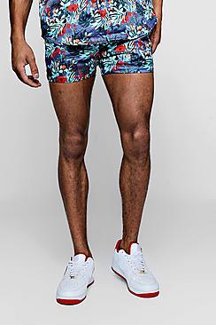 Boohoo Print Short Length Short