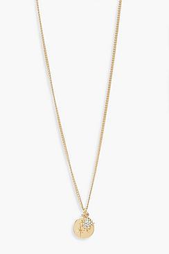 Boohoo Simple Star Coin Pendant Necklace