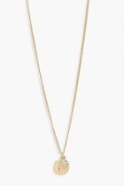 Boohoo Simple Star Coin Pendant Necklace