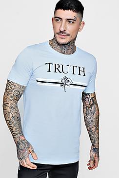 Boohoo Truth Crew Neck T-shirt