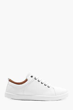 Boohoo Classic Lace Up Trainer