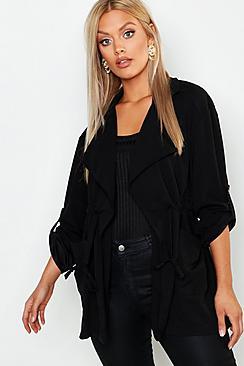 Boohoo Plus Waterfall Rouch Utility Jacket