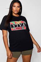 Boohoo Plus Viva L'amore Slogan T-shirt