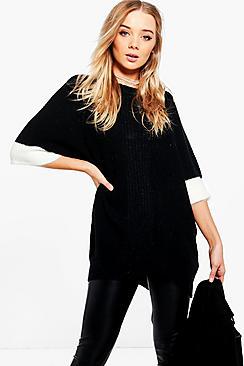 Boohoo Joanna Contrast Knit Jumper