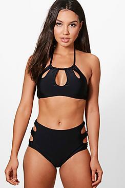 Boohoo Rhodes Keyhole Cut Out H/w Bikini