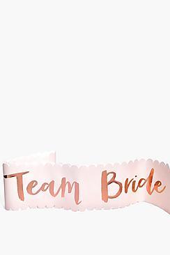 Boohoo Ginger Ray Team Bride Metallic Sash 6pck