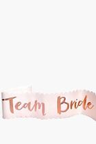 Boohoo Ginger Ray Team Bride Metallic Sash 6pck