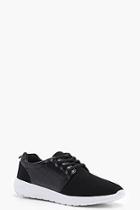 Boohoo Jennifer Snake Panel Sports Trainer
