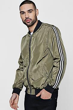 Boohoo Sports Taping Bomber