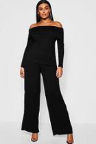 Boohoo Plus Jumbo Wide Leg Trouser