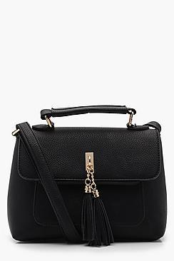 Boohoo Ivy Pu Tassel Cross Body