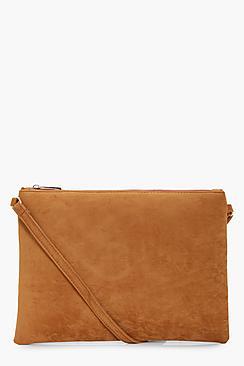 Boohoo Katie Suedette Cross Body Bag