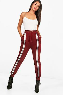 Boohoo Layla Front Stripe Sweat Jogger