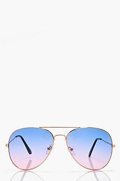 Boohoo Ellie Ombre Pink Lens Aviators