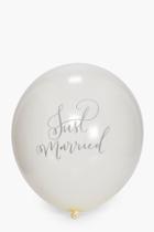 Boohoo Wedding Just Married Balloon 10 Pack White