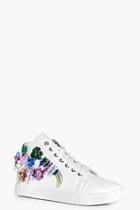Boohoo Orla Sequin And Embellished High Top
