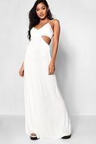 Boohoo Cut Out Strappy Maxi Dress
