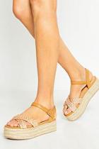 Boohoo Woven Metallic Espadrilles