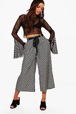 Boohoo Striped Culottes