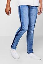 Boohoo Skinny Fit Jeans With Washed Side Seam