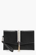 Boohoo Tessa Sports Stripe And Chain Clutch