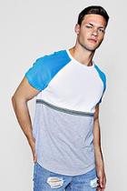 Boohoo Colour Block Velour T-shirt With Taping