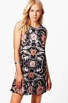 Boohoo Millie Floral Print Shift Dress