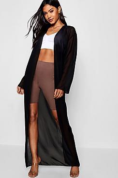 Boohoo Maxi Chiffon Kimono