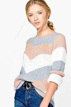 Boohoo Katerina Contrast Striped Jumper