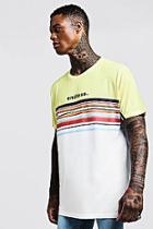 Boohoo Oversized T-shirt In Colour Block Stripe