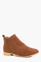 Boohoo Faux Suede Chelsea Boots Sand