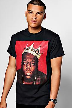 Boohoo Crew Neck Biggie Crown T-shirt