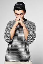Boohoo 3/4 Sleeve Oversized Striped T Shirt