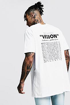 Boohoo Printed Vision Oversized Tee