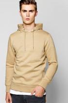 Boohoo Over The Head Zip Detail Hoodie Stone