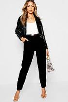 Boohoo Utility Buckle Belted Tapered Trouser