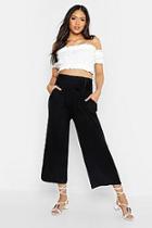 Boohoo Tall Tie Front Knitted Culottes