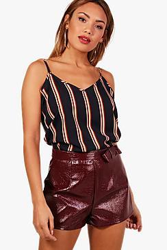 Boohoo Allyson Stripe Woven Cami