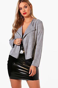 Boohoo Plus Reagan Checked Blazer